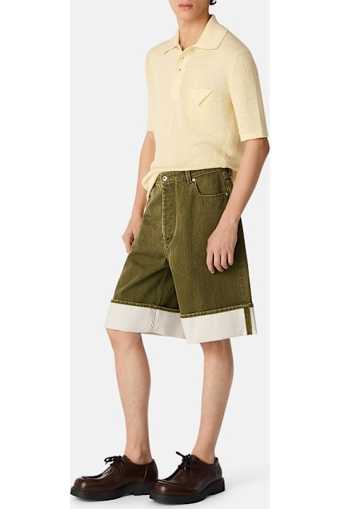 Bottega Veneta Pants for Men Bottega Veneta Short Pants Stone Washed
