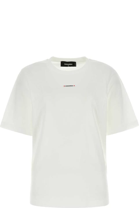Fashion for Women Dsquared2 White Cotton T-shirt
