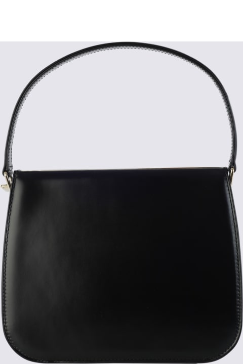 Ferragamo Women Ferragamo Black Leather New Frame Shoulder Bag