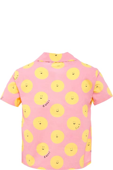 Fashion for Women Gucci Pink Shirt For Girl With Sun