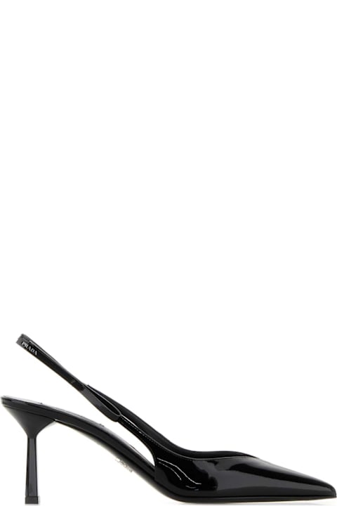 Prada Black Leather Pumps