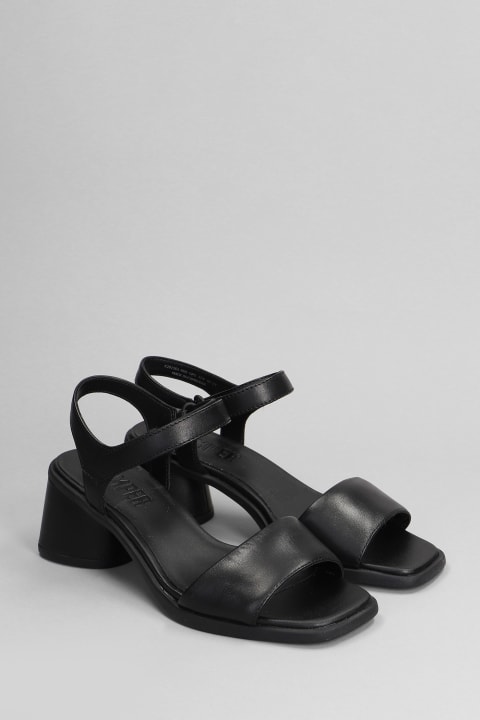 Sandals for Women Camper Kiara Sandals In Black Leather