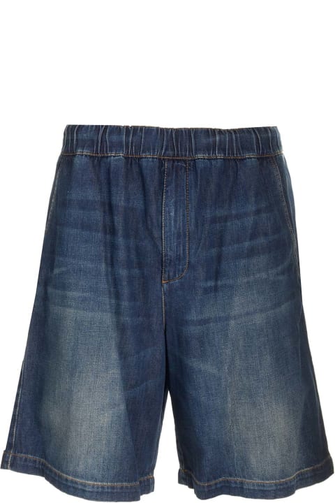 Valentino Pants for Men Valentino Denim Bermuda Shorts