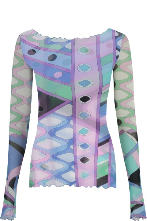 Pucci Topwear for Women Pucci Printed Long-sleeve Top