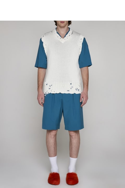 Marni Coats & Jackets for Men Marni Logo Cotton Vest