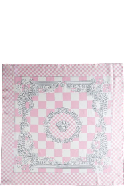Scarves & Wraps for Women Versace Logo-printed Square Shape Scarf
