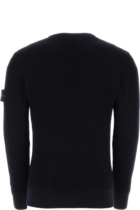 Stone Island Sweaters for Men Stone Island Midnight Blue Wool Sweater