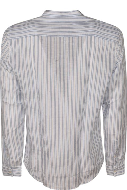 Michael Kors Shirts for Men Michael Kors Band Collar Striped Shirt