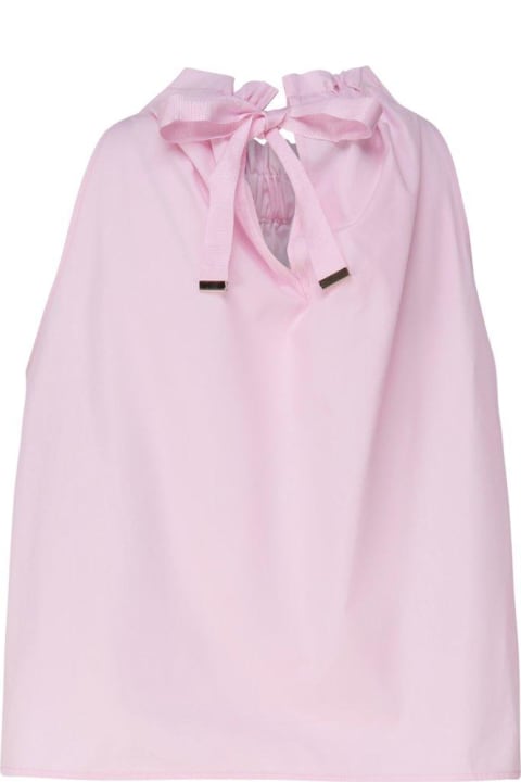Pinko for Women Pinko Tale Halterneck Tie Fastening Sleeveless Top