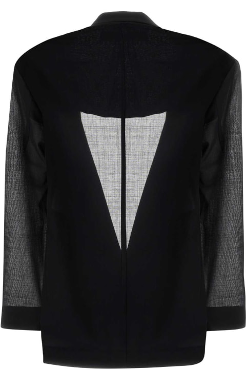 Philosophy di Lorenzo Serafini Coats & Jackets for Women Philosophy di Lorenzo Serafini Black Wool Blend Oversize Blazer