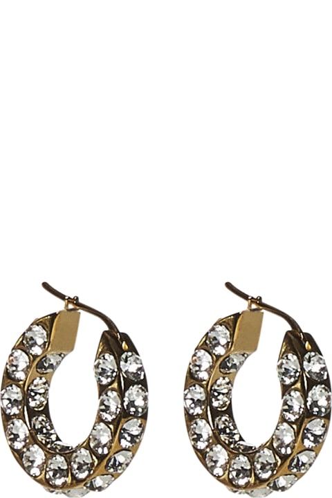 Amina Muaddi Earrings for Women Amina Muaddi Jah Hoop Small Earrings