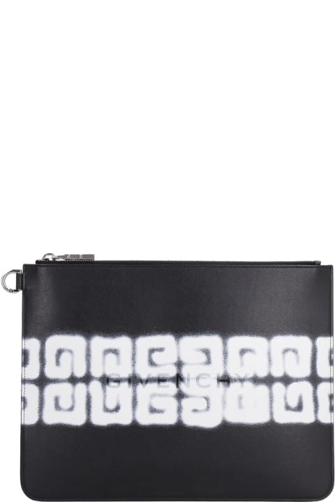 Givenchy Bags for Men Givenchy 4g Tag Effect Printed Large Pouch