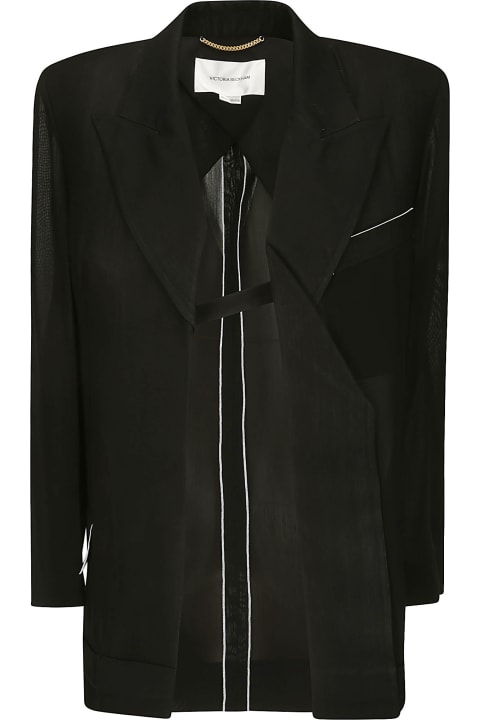 ウィメンズ Victoria Beckhamのコート＆ジャケット Victoria Beckham Fold Detail Tailored Jacket