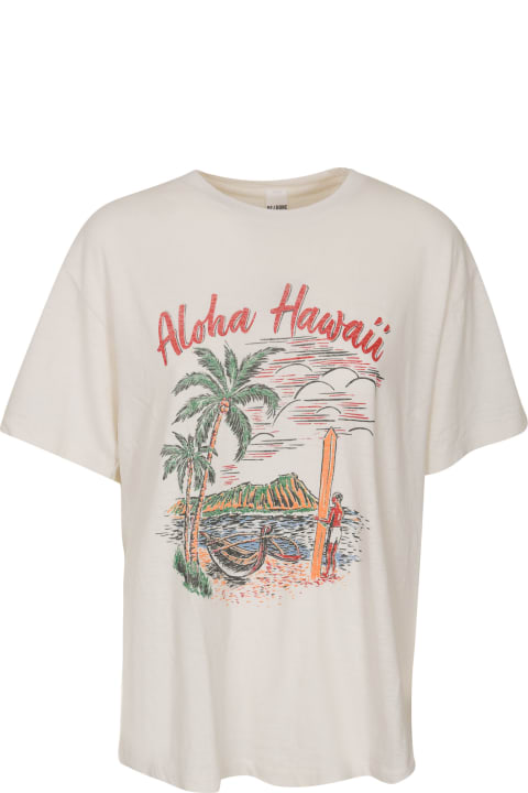 RE/DONE Topwear for Women RE/DONE Hawaii Printed T-shirt