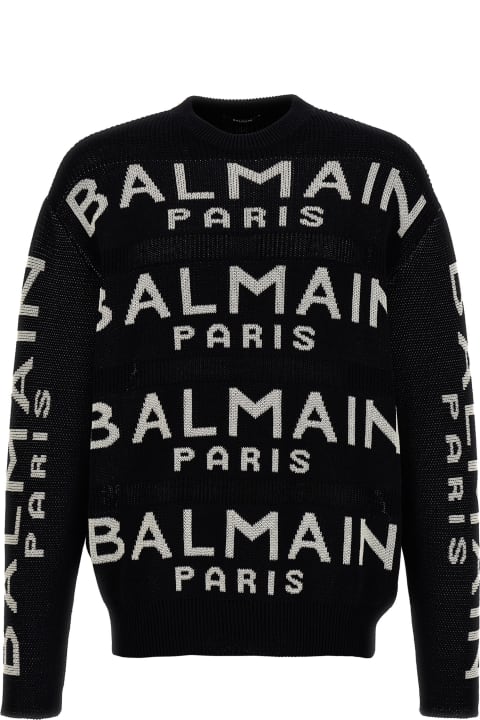 Balmain Clothing for Men Balmain All-over Logo Sweater