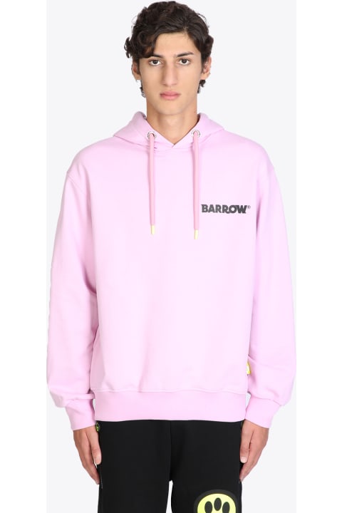 Barrow for Women Barrow Hoodie Unisex Pink Hoodie With Logo And Smile Print.