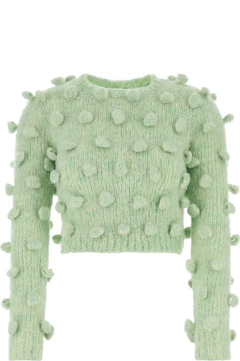 Loewe for Women Loewe Mint Green Acrylic Blend Sweater