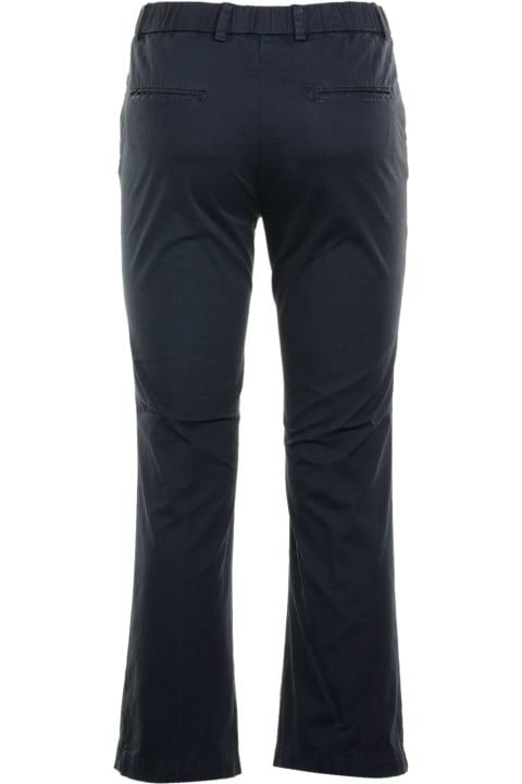 Blue High-waisted Trousers