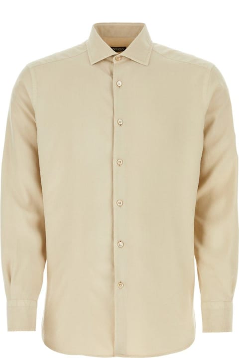 Zegna Shirts for Men Zegna Long Sleeved Buttoned Shirt