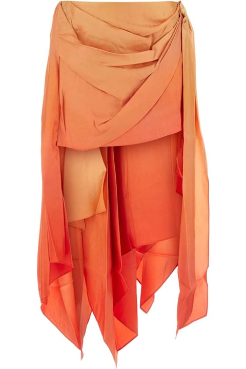 Homeware Zimmermann Two-tone Silk Tranquillity Mini Skirt