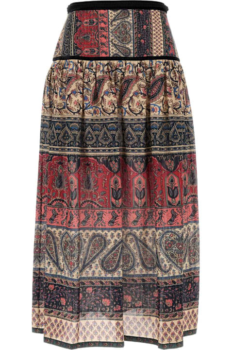 Clothing for Women Valentino Garavani Printed Cotton Blend Skirt