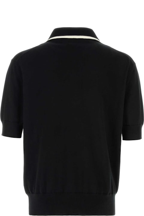 Homeware Jil Sander Black Cotton Polo Shirt