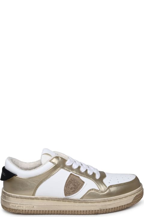 Philippe Model for Women Philippe Model Lion Sneakers In Two-tone Polyurethane Blend