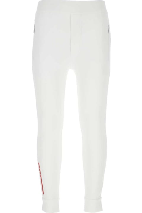Pants for Women Prada White Neoprene Pant
