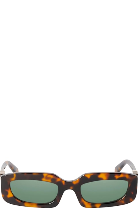 Off-White Eyewear for Men Off-White Off White Oeri13c Renton 6055 Havana Green Sunglasses