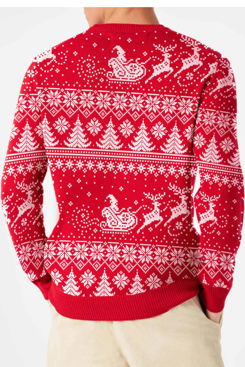 Homeware MC2 Saint Barth Man Sweater With I Believe In Santa Lettering