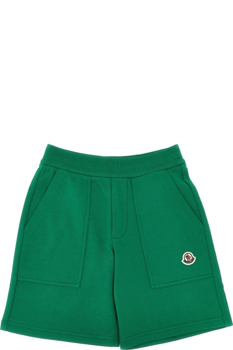 Bottoms for Girls Moncler Logo Patch Bermuda Shorts