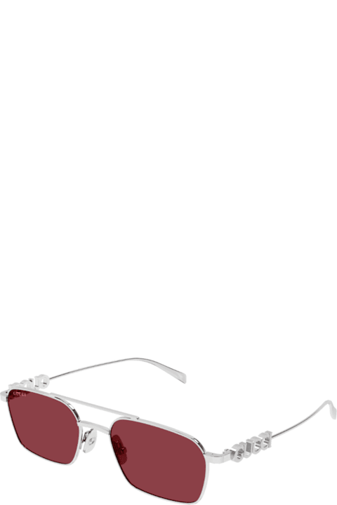 Homeware Gucci Eyewear Gucci Gg1804s Linea Name Of Brand 004 Silver Red Sunglasses