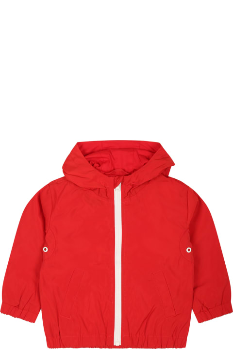 Sale for Baby Girls Diesel Red Wind Jacket For Baby Kids