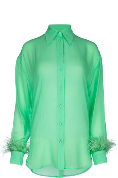 Pinko for Women Pinko Semi-sheer Long-sleeved Georgette Shirt