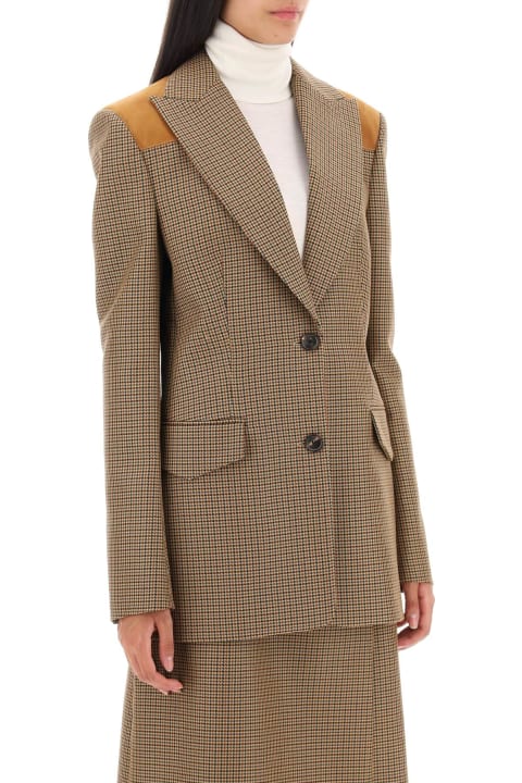 Bally Coats & Jackets for Women Bally Houndstooth Single-breasted Blazer