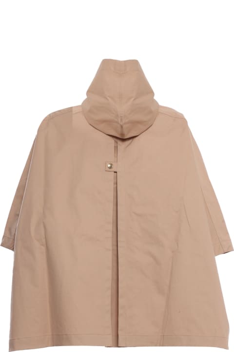Chloé Coats & Jackets for Girls Chloé Hooded Beige Cape