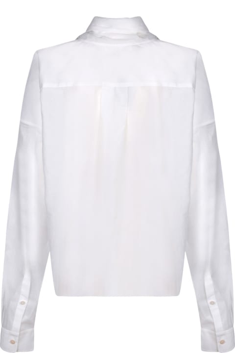 Quira Topwear for Women Quira Quira White Wrap Shirt