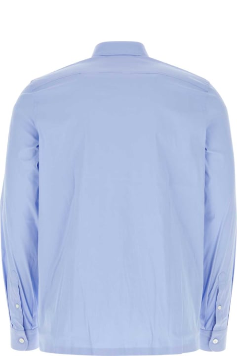 Clothing for Men Prada Powder Blue Poplin Shirt
