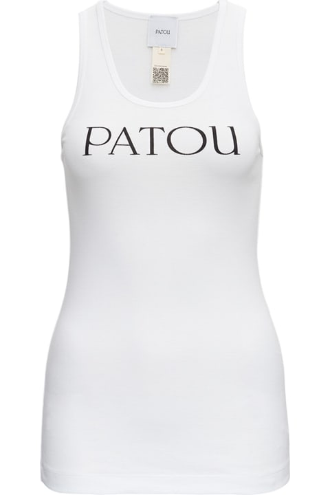 Patou for Women Patou Cotton Tank Top With Logo Print