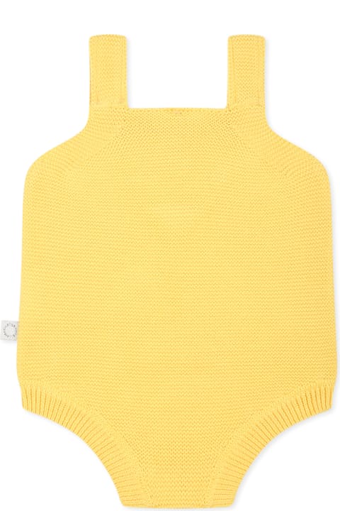 Stella McCartney Kids Clothing for Baby Boys Stella McCartney Kids Yellow Bodysuit For Baby Boy With Chick