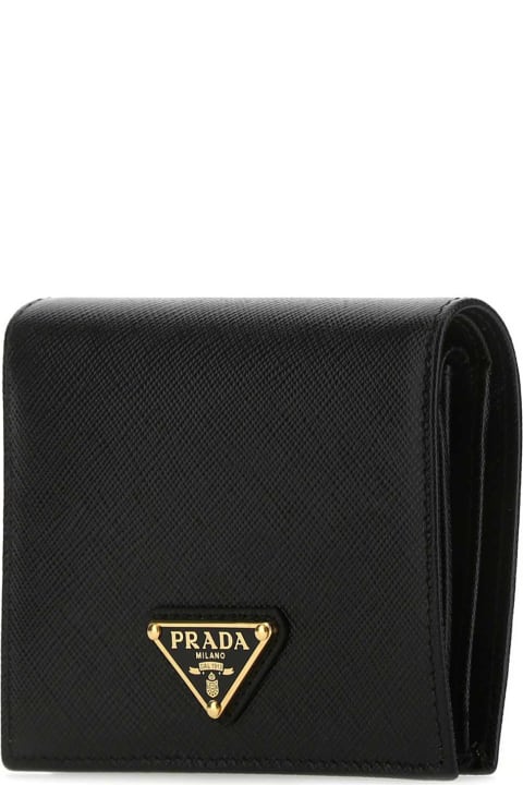 Prada for Women Prada Black Leather Wallet