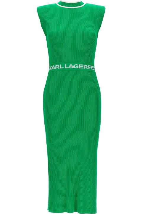 Karl Lagerfeld Dresses for Women Karl Lagerfeld Logo Knit Dress