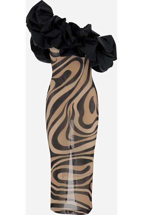 Pucci for Women Pucci Cotton One-shoulder Long Dress