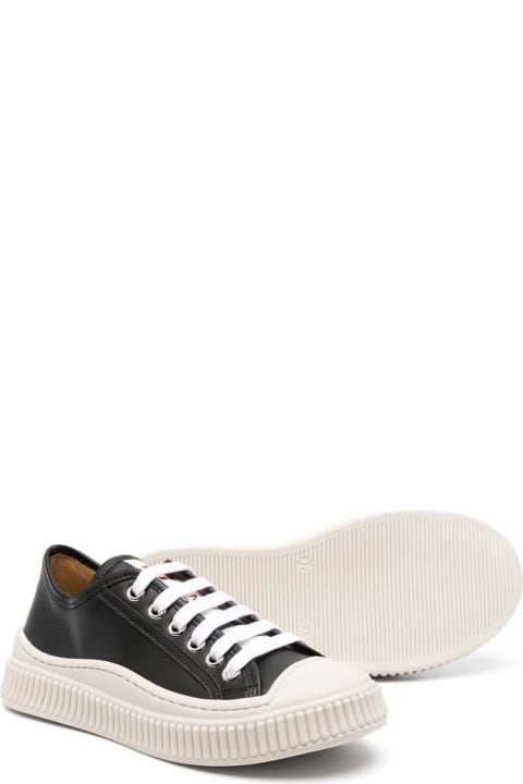 Lace-up Leather Sneakers