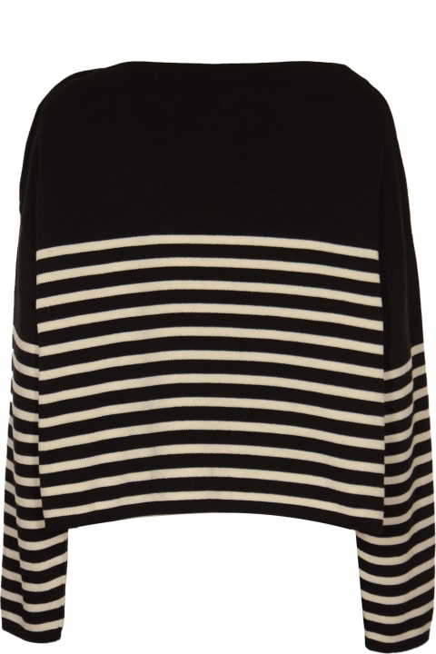 Clothing for Women Philosophy di Lorenzo Serafini Button Embellished Logo Detail Stripe Sweatshirt