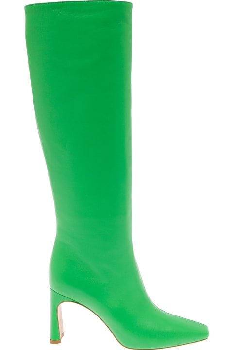 ウィメンズ Liu-Joのブーツ Liu-Jo Liu Jo Leonie Hanne Woman's Green Leather Boots
