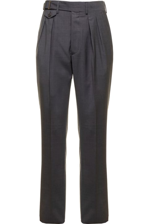 Lardni Man's Anthracite Grey Trousers With Pence