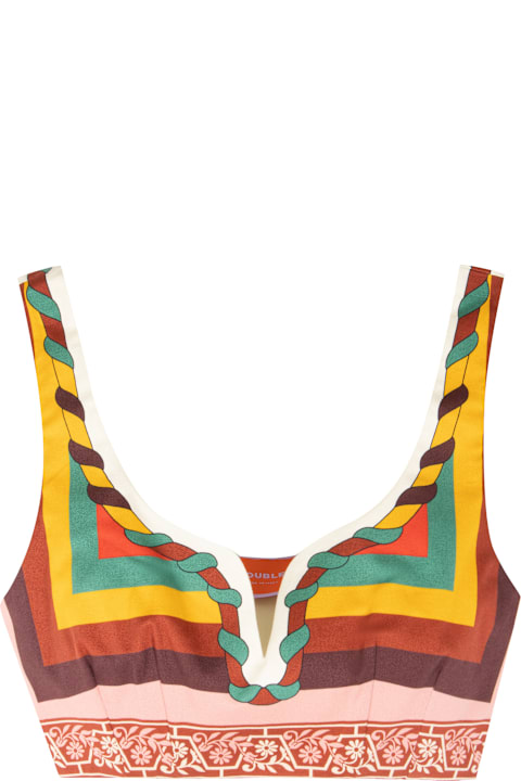 Vacation Wardrobe for Women La DoubleJ Baia Knitted Crop Top