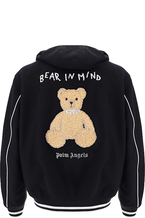 Best Of Streetwear ل القسم الرجالي Palm Angels Bear In Mind Varsity Jacket