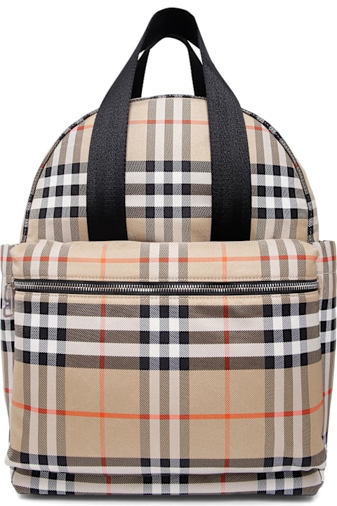 Homeware Burberry Beige Changing Bag For Babykids With Vintage Check